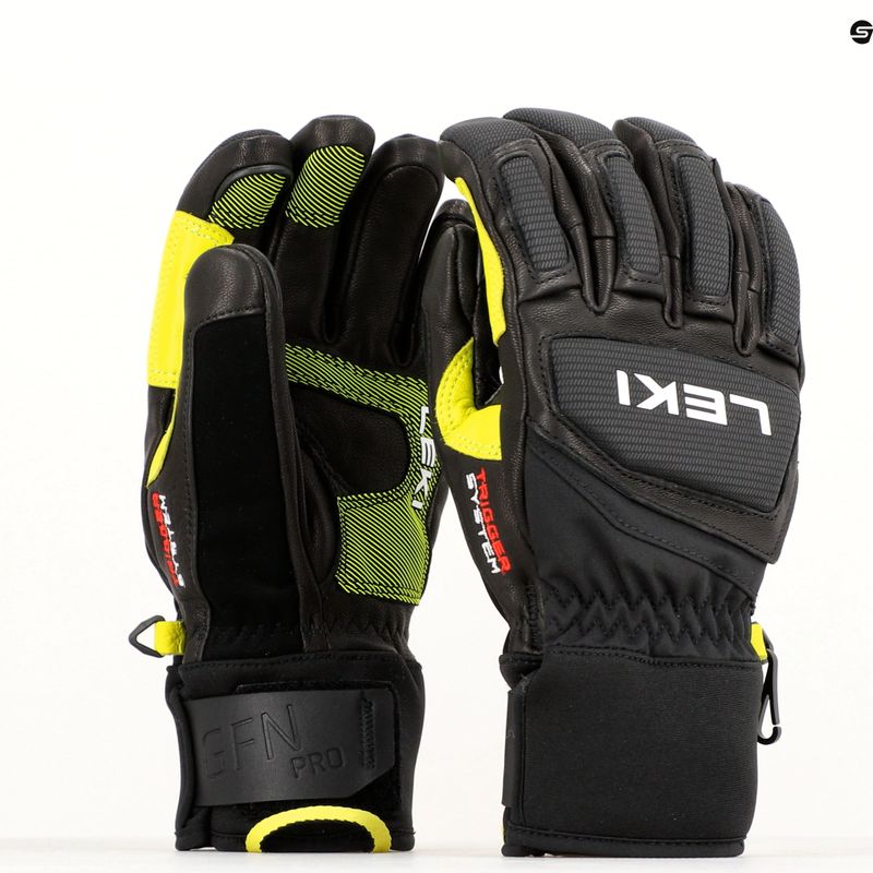 LEKI Griffin Pro 3D mănușă de schi pentru bărbați negru/negru 6