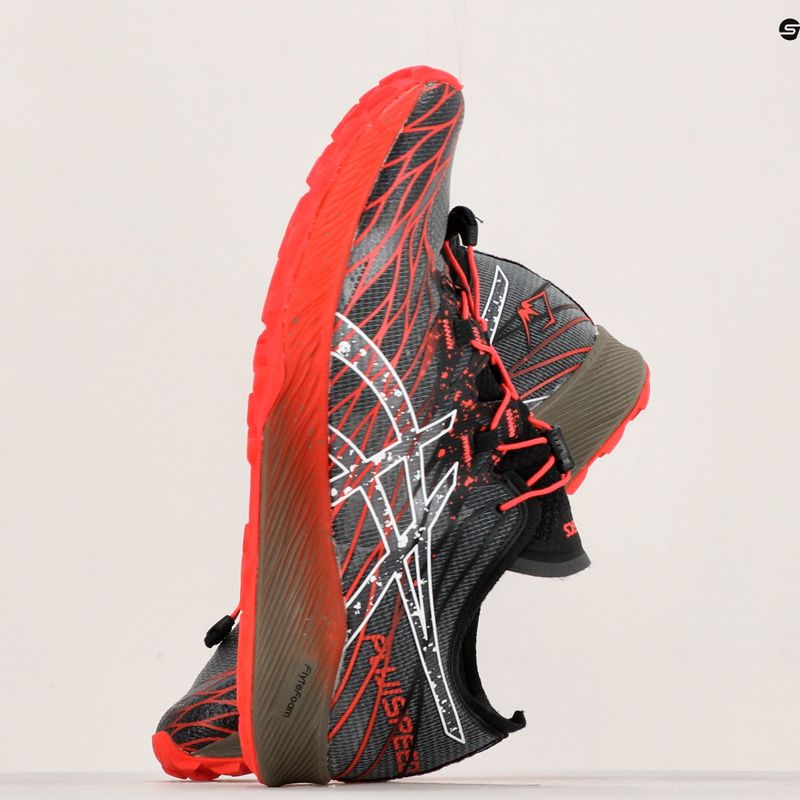 Încălțăminte de alergat pentru bărbați ASICS Fujispeed black/cherry tomato 15