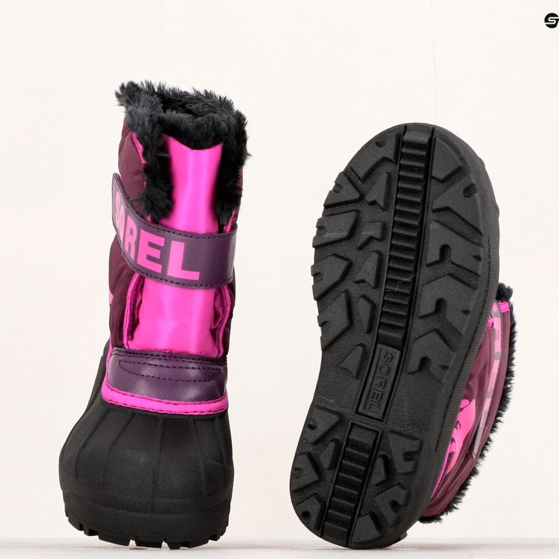 Cizme de trekking pentru copii Sorel Snow Commander mov dahlia/roșu-groovy roz 14