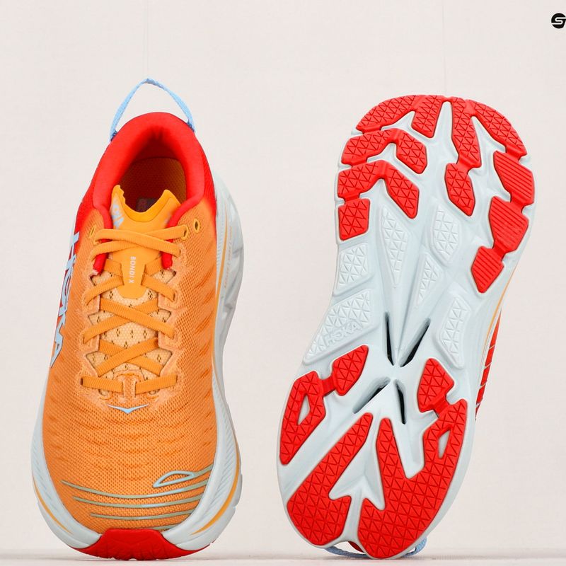 Încălțăminte de alergat pentru bărbați HOKA Bondi X fiesta/amber yellow 11