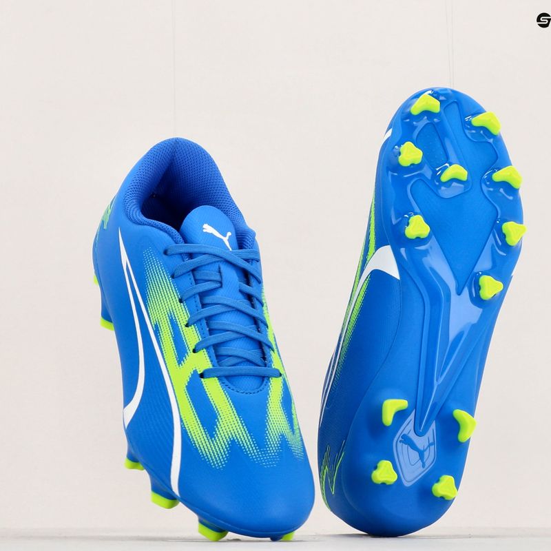 Ghete de fotbal pentru bărbați PUMA Ultra Play FG/AG ultra blue/puma white/pro green 17