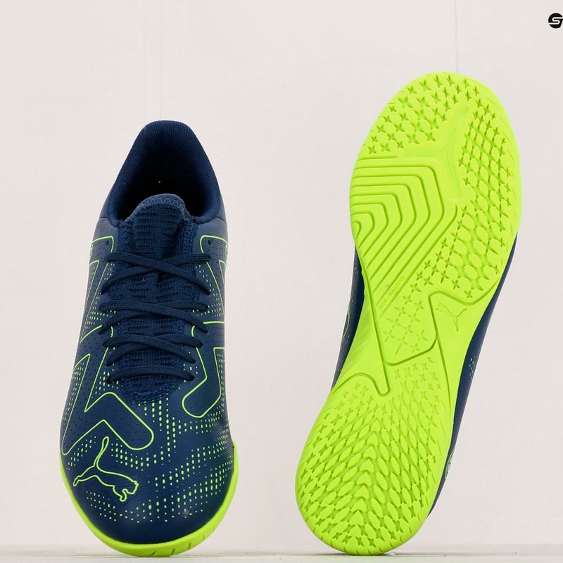 PUMA Future Play It ghete de fotbal pentru bărbați albastru persan/pro verde