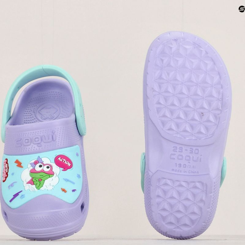 Sandale pentru copii Coqui maxi light lilac/light mint hero