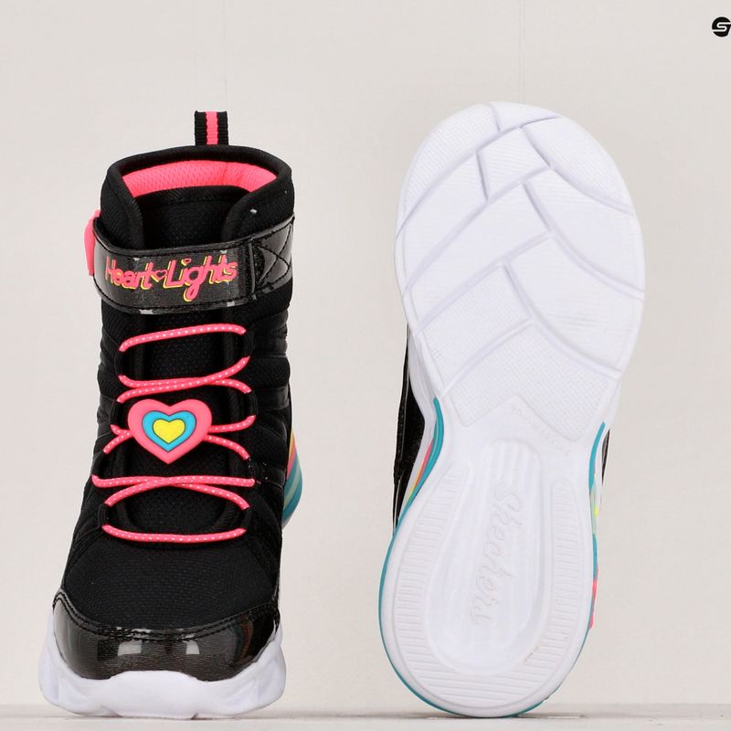 SKECHERS Sweetheart Lights Love To Shine pantofi pentru copii negru / roz cald 15