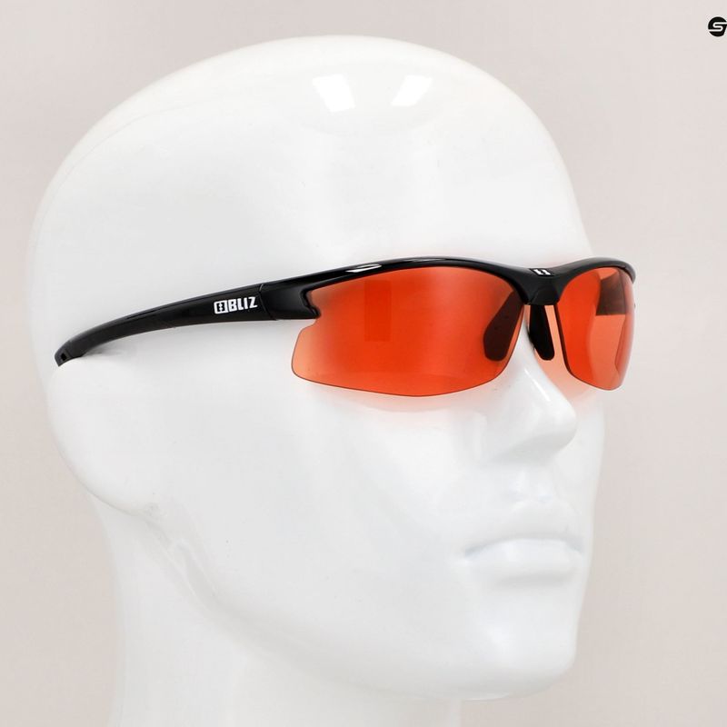 Ochelari de ciclism Bliz Motion S2 negru/portocaliu metalic lucios pentru ciclism 9