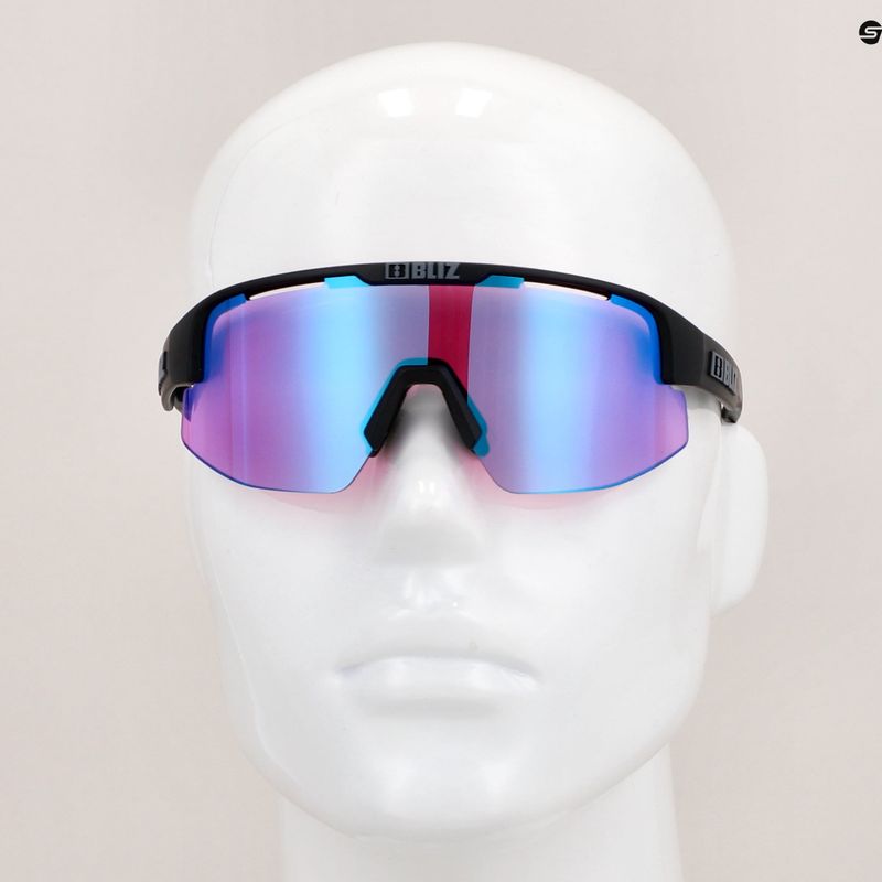 Bliz Matrix Small Nano Optics Nordic Light S2 ochelari de bicicletă negru mat/begonia/albastru violet multi 10