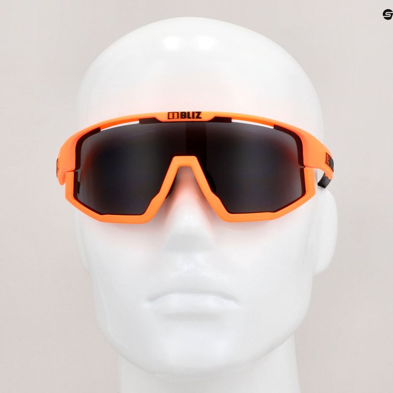 Ochelari de ciclism Bliz Vision S3 matt neon portocaliu/fumuriu 11