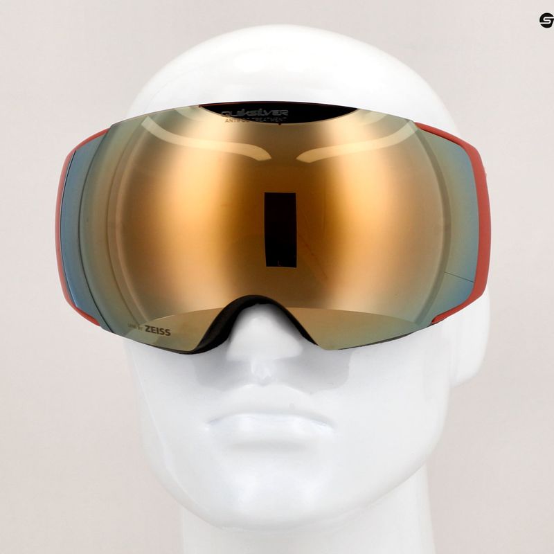 Ochelari de snowboard Quiksilver Greenwood S3 negru redwood / clux gold mi 10