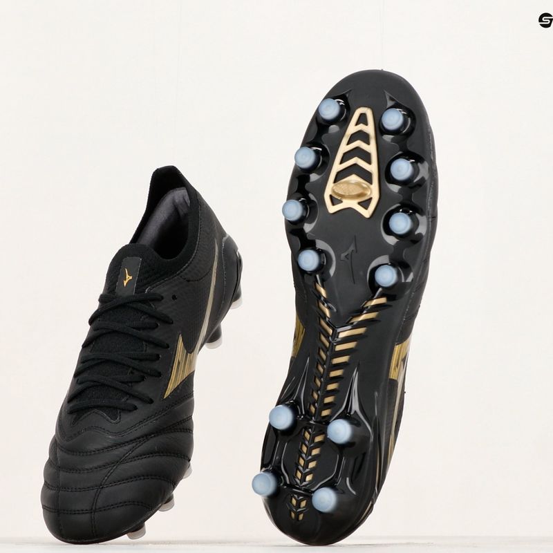 Mizuno Morelia Morelia Neo IV Beta Elite MD ghete de fotbal pentru bărbați negru/aur/negru/negru 10