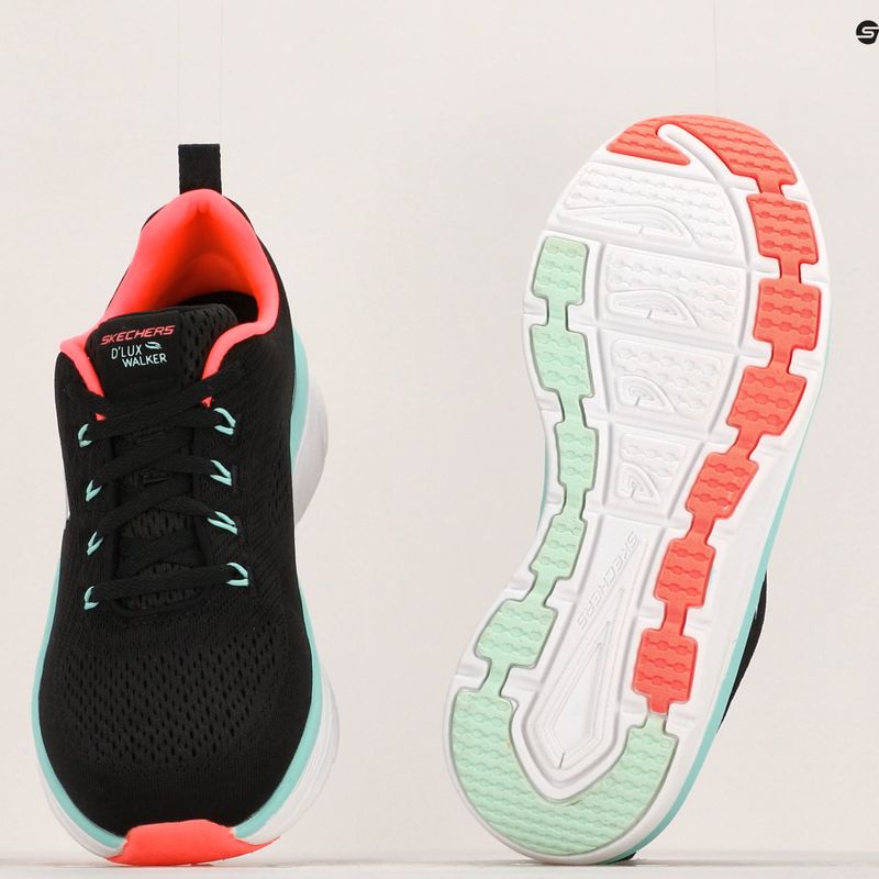Adidași SKECHERS D'Lux Walker Let It Glow negru/mint pentru femei SKECHERS D'Lux Walker Let It Glow negru/mint 14