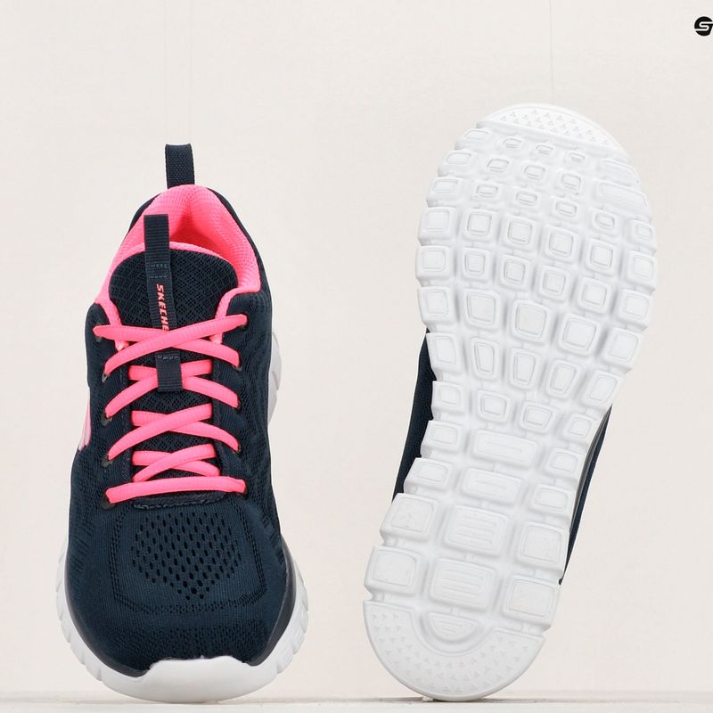 SKECHERS Graceful Get Connected pantofi de antrenament pentru femei, culoare navy/roz cald 8