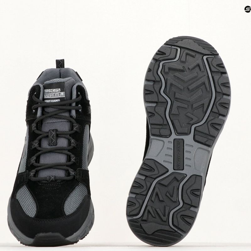 Pantofi bărbătești de trekking SKECHERS Oak Canyon Ironhide negru/ cărbune 14