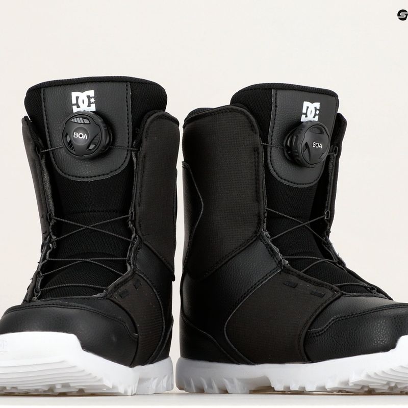 Cizme de snowboard pentru copii DC Youth Scout negru/alb 8