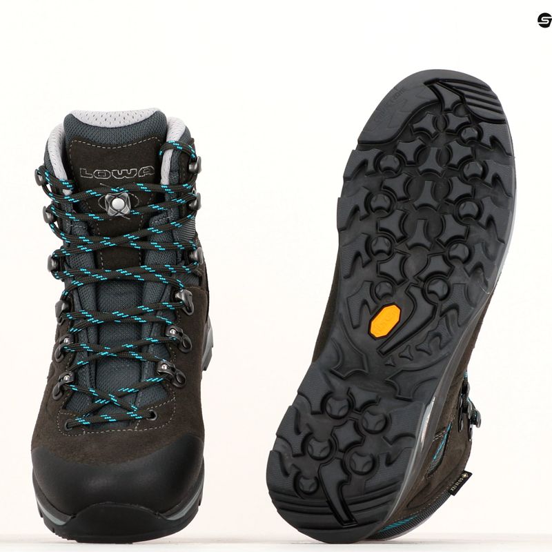 Încălțăminte de trekking pentru femei LOWA Badia GTX anthracite/blue 8