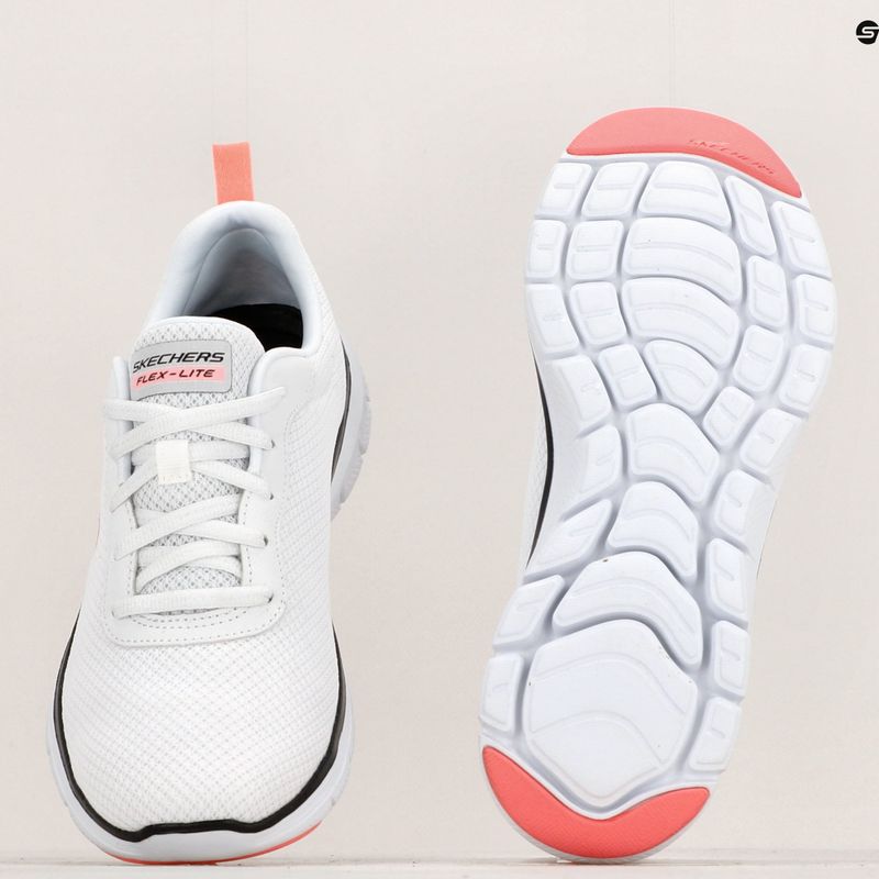 Pantofi de antrenament pentru femei SKECHERS Flex Appeal 4.0 Brilliant View alb/roz 8