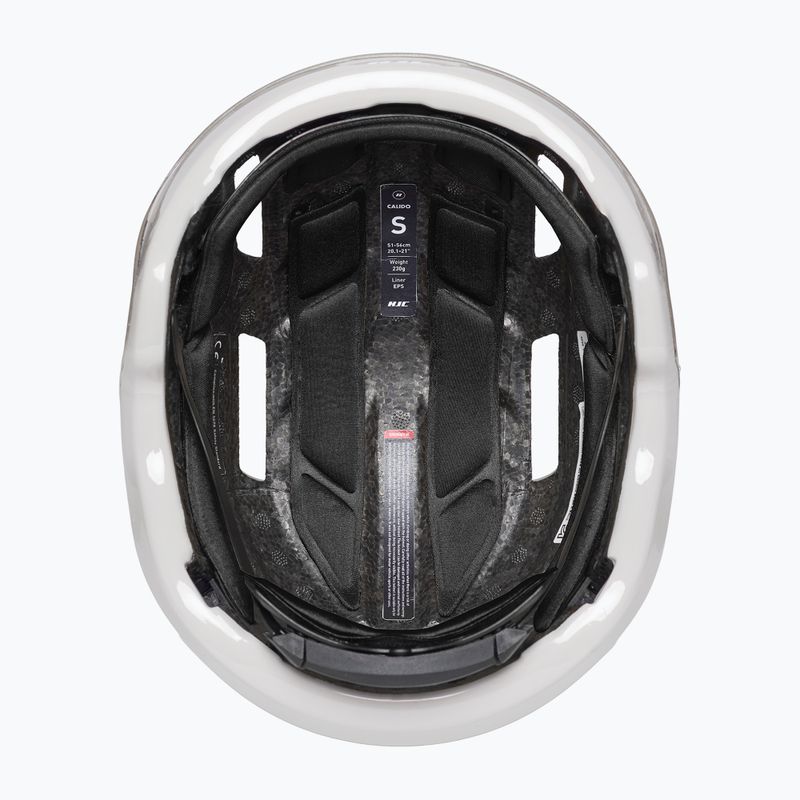Cască de biciclist HJC Calido alb/argintiu 81412301 11