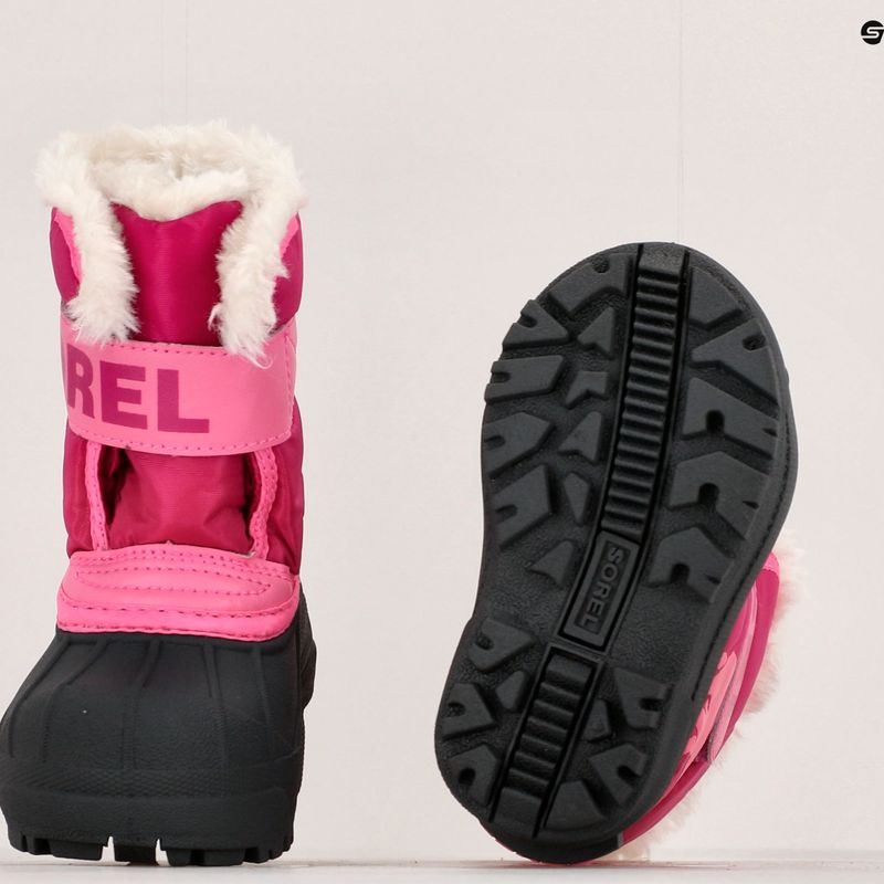 Ghete pentru copii Sorel Snow Commander tropic pink/deep blush 15