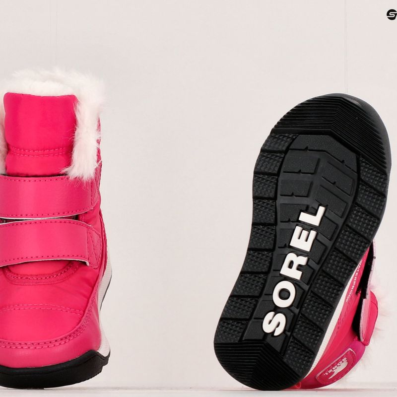 Ghete pentru copii Sorel Whitney II Strap WP cactus pink/black 16