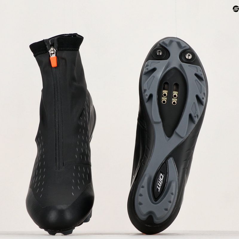 Pantofi de ciclism MTB pentru bărbați DMT WKM1 negru/portocaliu 16