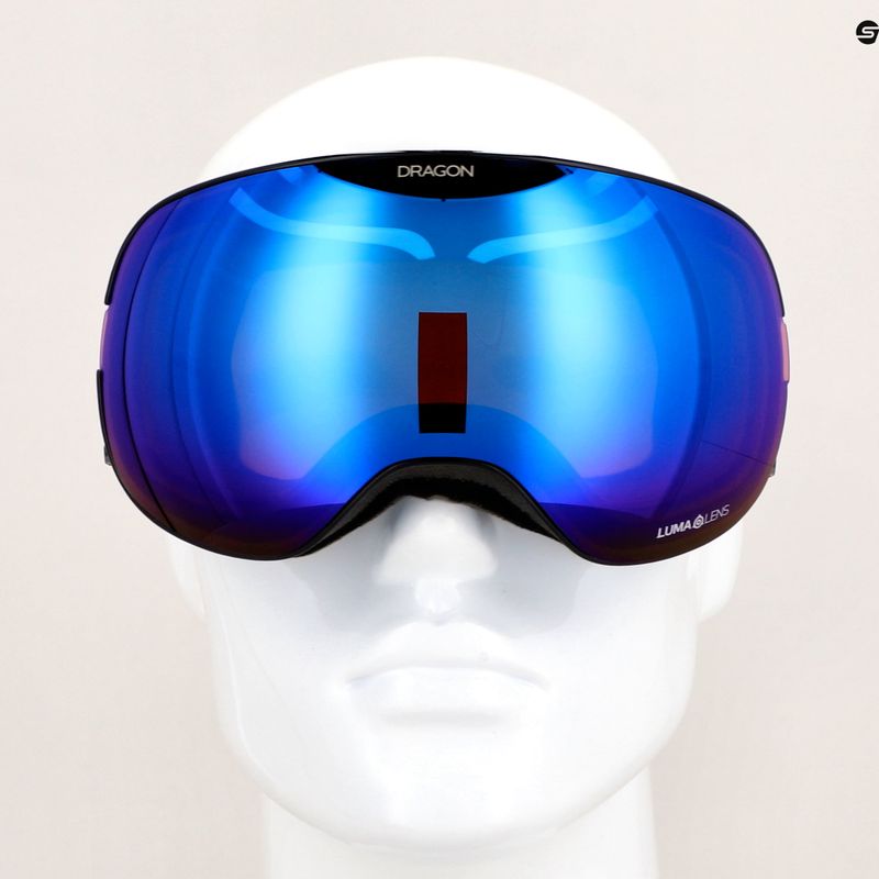 Ochelari de schi DRAGON X2 icon blue/lumalens blue ion/amber albastru/amber 11