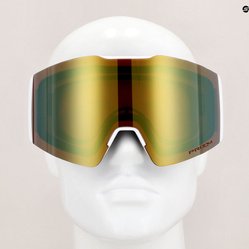 Ochelari de schi Oakley Fall Line white leopard/prizm sage gold iridium 7