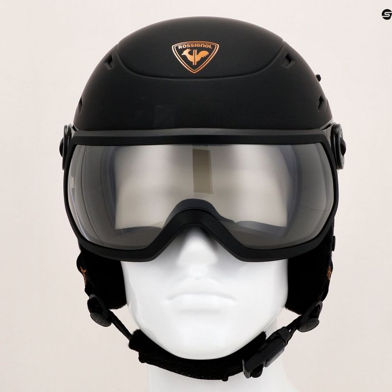 Cască de schi pentru femei Rossignol Allspeed Visor Imp Photo negru 12