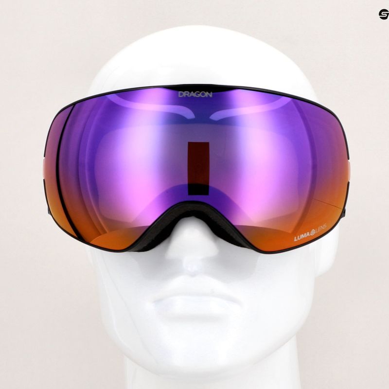Ochelari de schi DRAGON X2S black pearl/lumalens purple ion/amber 9