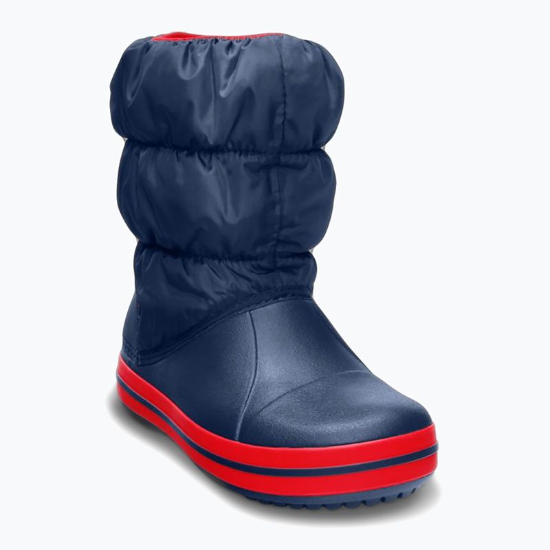 Ghete pentru copii Crocs Winter Puff Kids navy/red