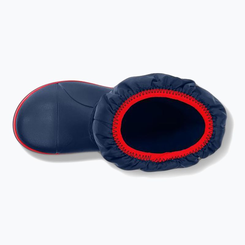 Ghete pentru copii Crocs Winter Puff Kids navy/red 3