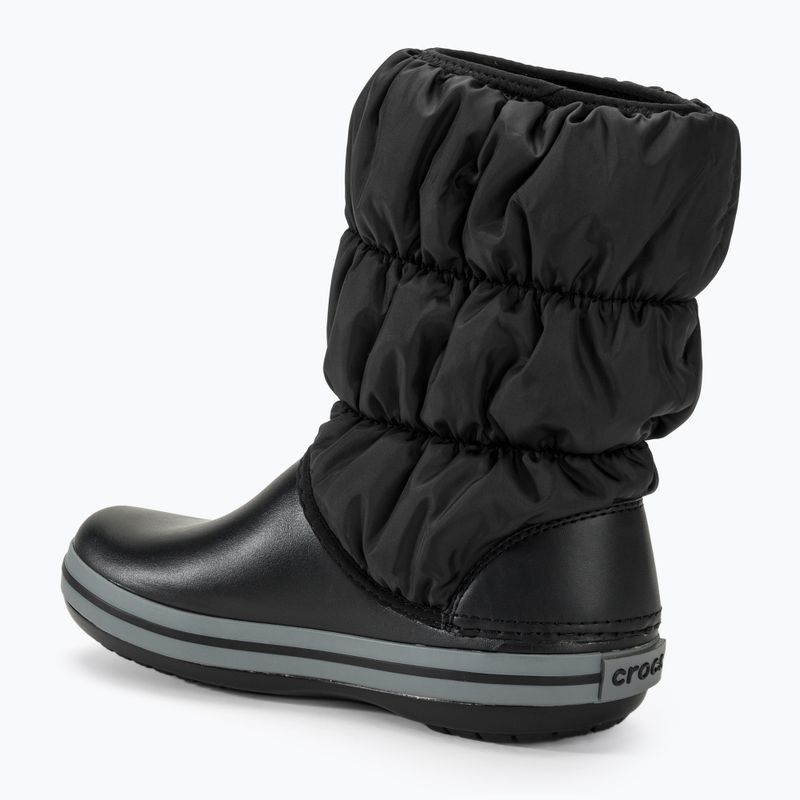 Ghete pentru femei Crocs Winter Puff black/charcoal 3