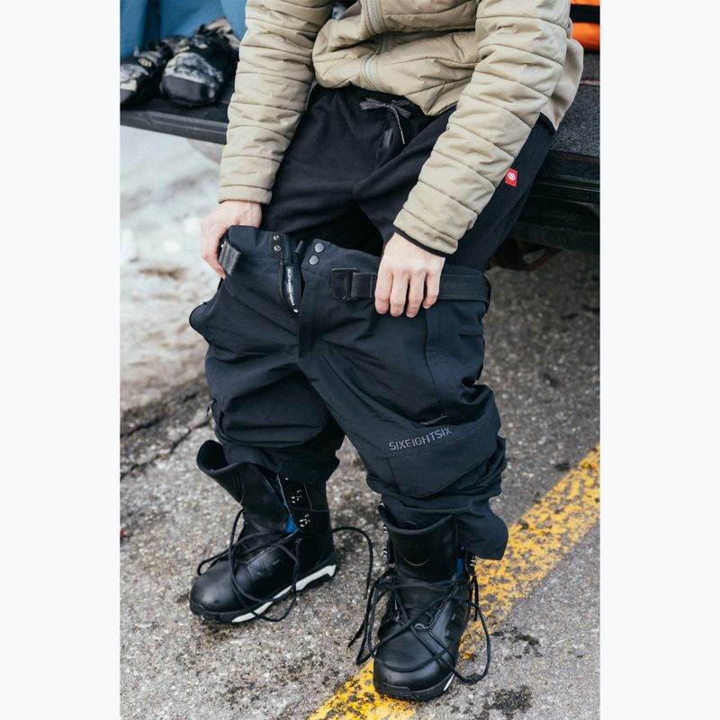 Pantaloni de snowboard pentru bărbați 686 Smarty 3-in-1 Cargo charcoal 10