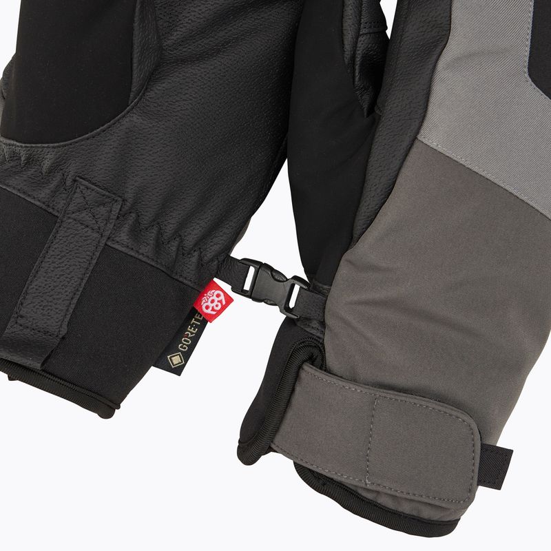 Mănuși de snowboard pentru bărbați 686 Gore-Tex Linear Under Cuff Mitt charcoal 5