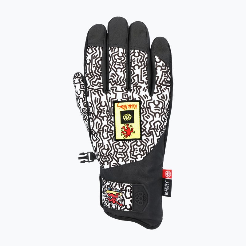 Mănuși de snowboard 686 Primer keith haring white