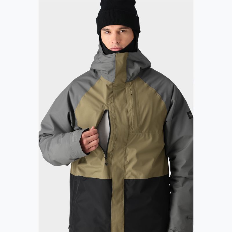 Geacă de snowboard pentru bărbați 686 Gore-Tex Core Insulated rhino grey colorblock 5