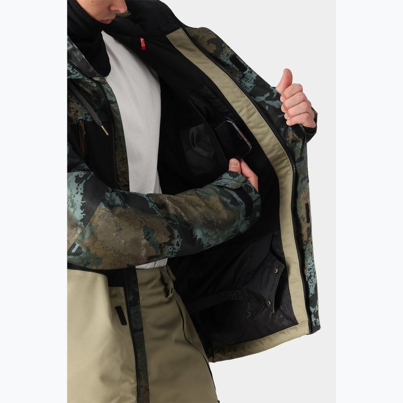 Geacă de snowboard pentru bărbați 686 Geo cypress green hemisphere colorblock 5