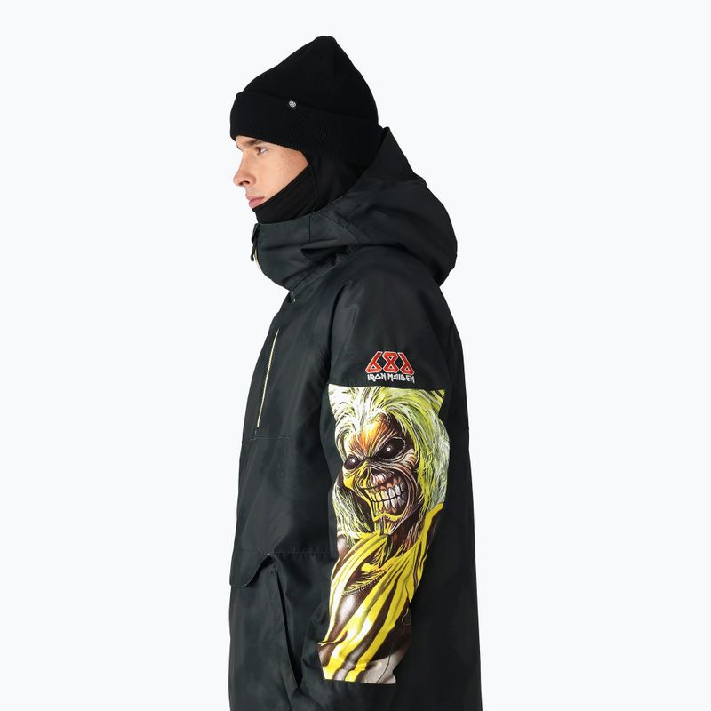 Geacă de snowboard pentru bărbați 686 Renewal Insulated Anorak iron maiden eddies black 4