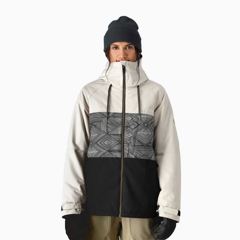 Geacă de snowboard pentru femei 686 Athena Insulated limestone colourblock