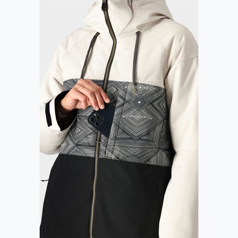Geacă de snowboard pentru femei 686 Athena Insulated limestone colourblock 4