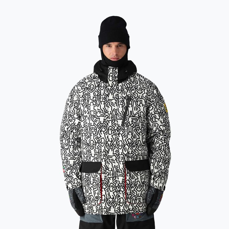 Geacă de snowboard pentru bărbați 686 Spectra Insulated keith haring white colorblock