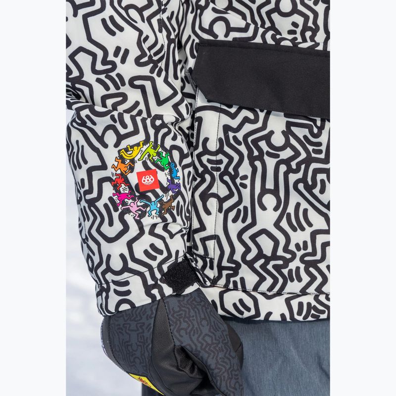Geacă de snowboard pentru bărbați 686 Spectra Insulated keith haring white colorblock 3