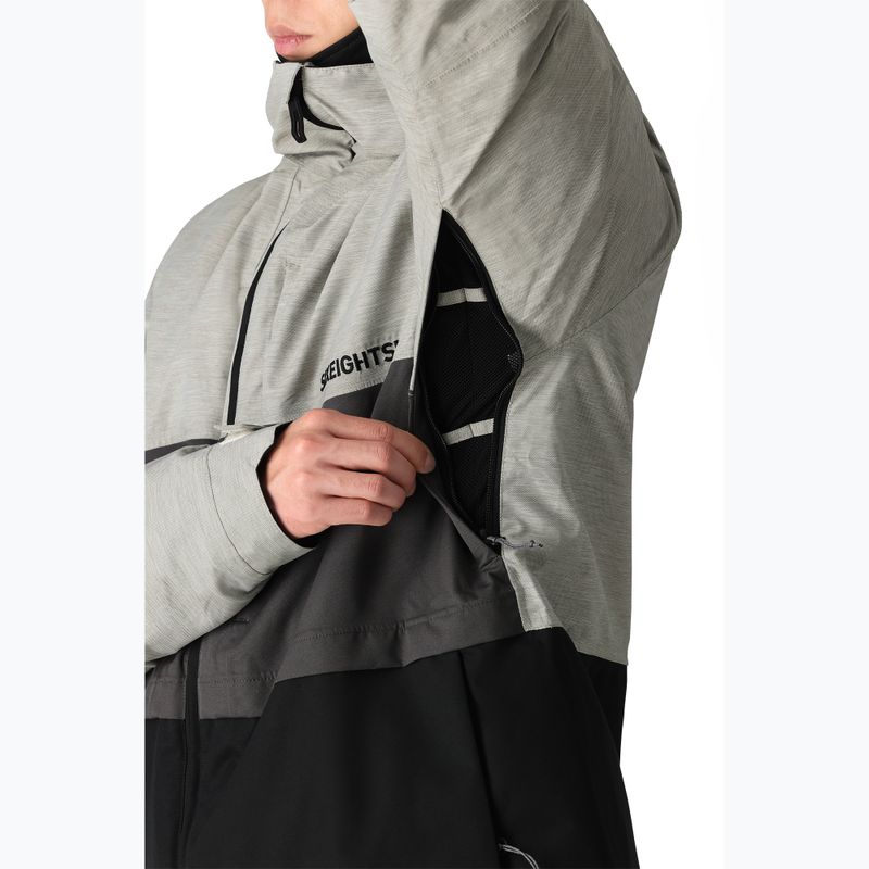 Geacă de snowboard pentru bărbați 686 Smarty 3-in-1 Form white heather colorblock 5