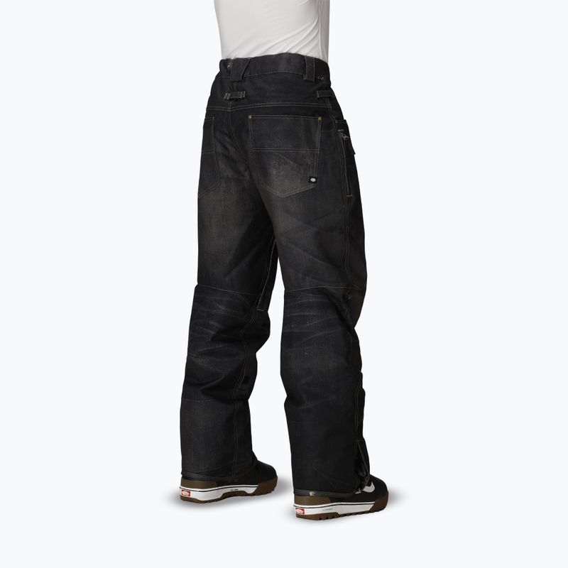 Pantaloni de snowboard pentru bărbați 686 Deconstructed Denim Insulated black denim 3