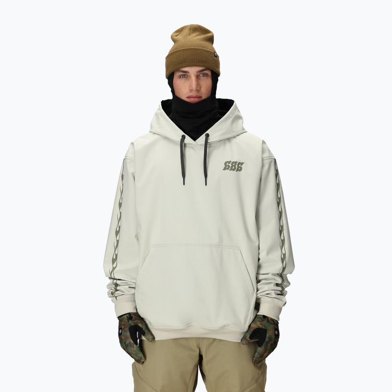 Bluză de snowboard pentru bărbați 686 Waterproof Team Hoody limestone