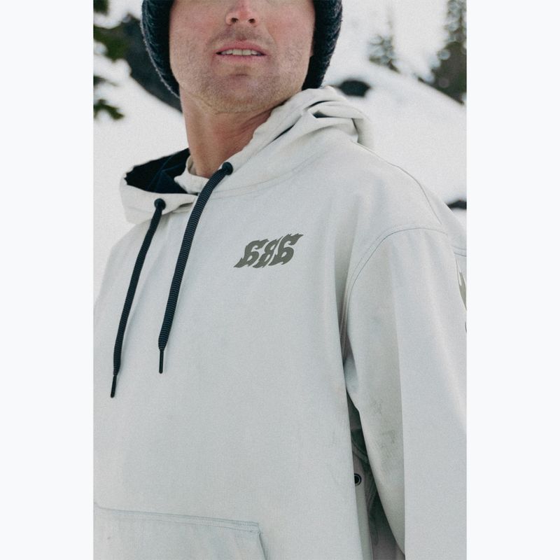 Bluză de snowboard pentru bărbați 686 Waterproof Team Hoody limestone 9