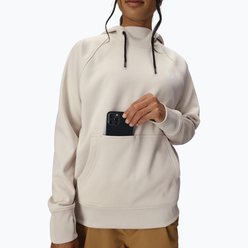 Bluză de snowboard pentru femei 686 Bonded Fleece Pullover Hoody limestone 5