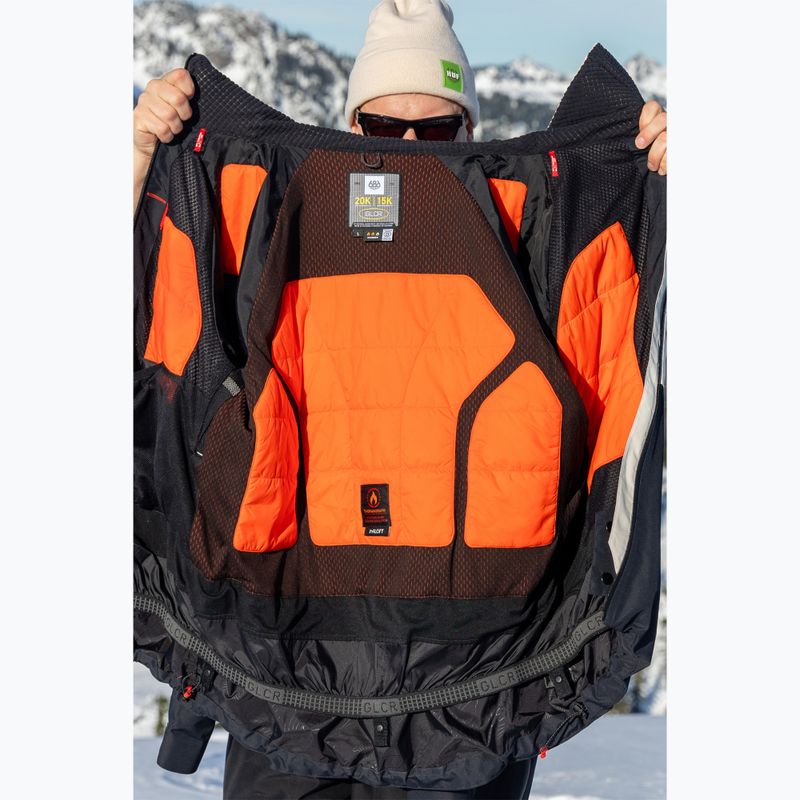 Geacă de snowboard pentru bărbați 686 Hydra Thermagraph limestone colorblock 13