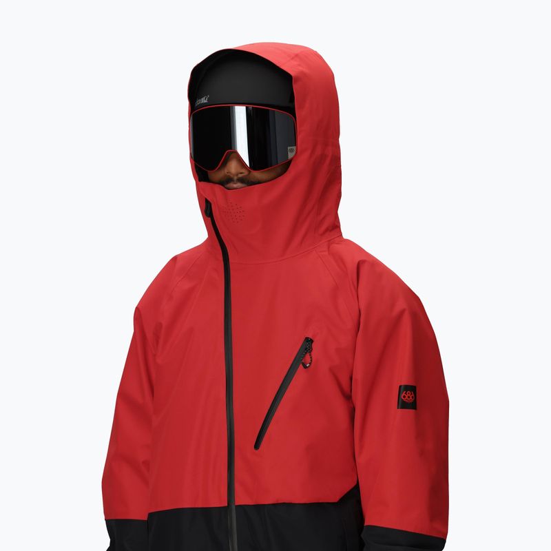 Geacă de snowboard pentru bărbați 686 Hydra Thermagraph true red colorblock 5