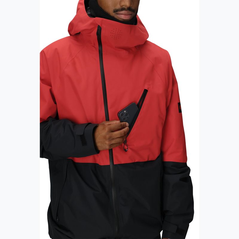 Geacă de snowboard pentru bărbați 686 Hydra Thermagraph true red colorblock 6