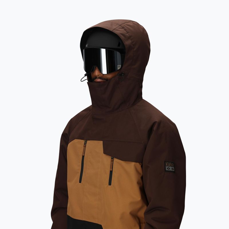 Geacă de snowboard pentru bărbați 686 Geo Insulated coffee colorblock 5