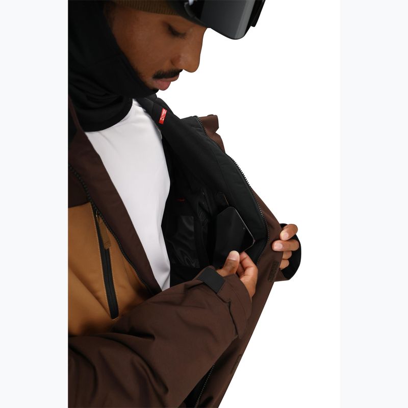 Geacă de snowboard pentru bărbați 686 Geo Insulated coffee colorblock 7